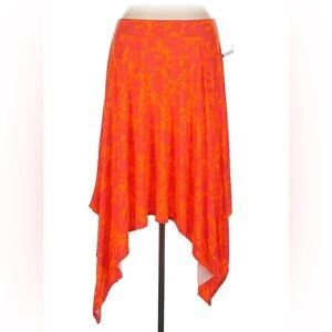 NWT Torrid Orange Asymmetrical Midi Skirt